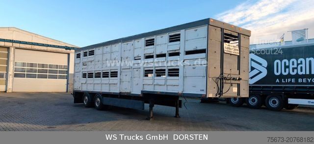 Polpriklopnik za prevoz živine MENKE-JANZEN 2 Stock Viehauflieger | Spindel