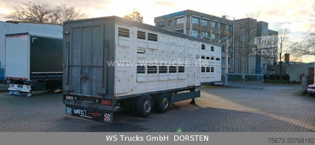 Polpriklopnik za prevoz živine MENKE-JANZEN 2 Stock Viehauflieger | Spindel