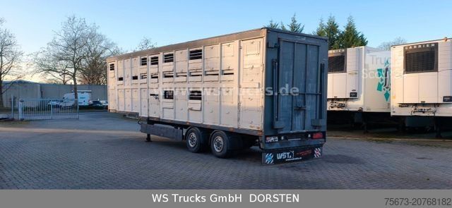 Polpriklopnik za prevoz živine MENKE-JANZEN 2 Stock Viehauflieger | Spindel