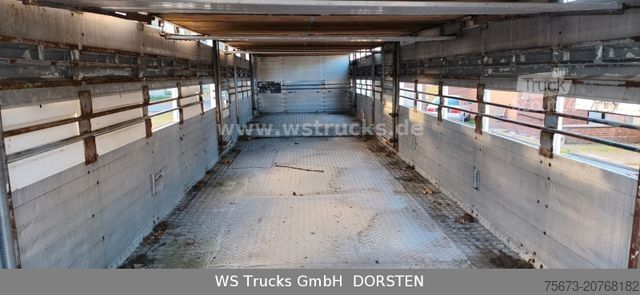 Polpriklopnik za prevoz živine MENKE-JANZEN 2 Stock Viehauflieger | Spindel