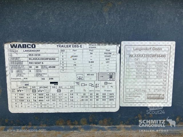 Tippsemitrailer Langendorf Kipper Alukastenmulde 24m³