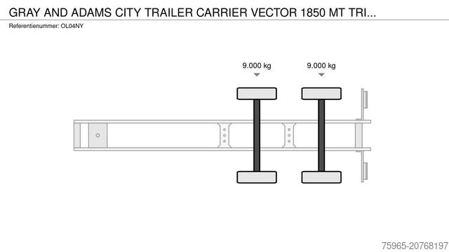 Semirremolque frigorífico Gray & Adams AND CITY TRAILER CARRIER VECTOR 185