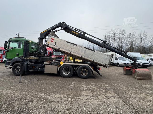 Furgone ribaltabile a tre lati MAN TGS 26.360 Dreiseitenkipper + Hiab X-HIDUO 188