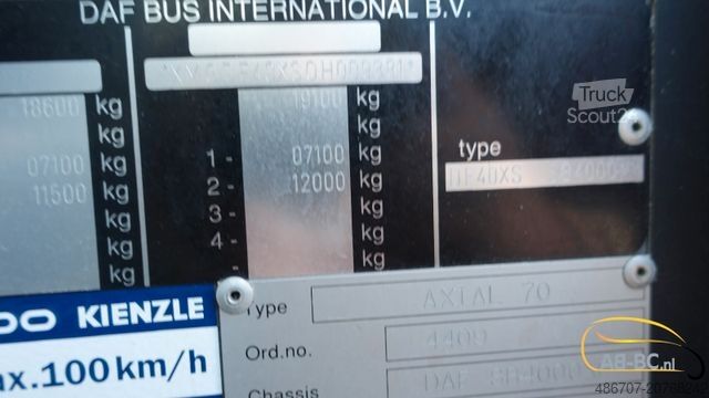 Autobus granturismo BERKHOF Axial SB4000 - 51 Sitze Analoge Tacho