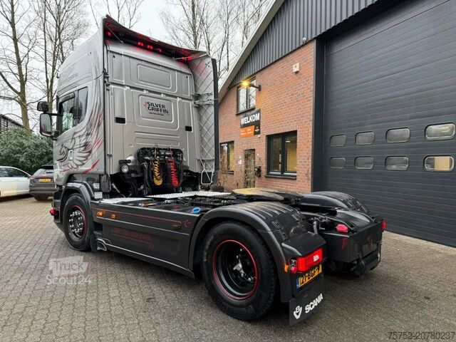 Standartinis-SZM Scania R580 V8 Silver Griffin 033/100 Original NL, Ful...