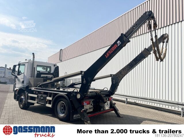 Tipper truck MAN TGM 18.320 4x2 BL, Hiab Tele-Absetzanlage, Funk