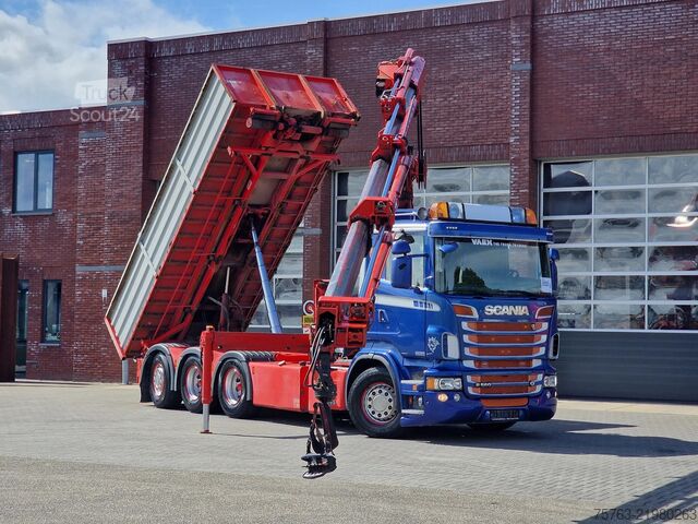 Jeřábové vozidlo Scania R560 V8 8x4*4 - HIAB 244 K5 Crane / Kran / Grua...