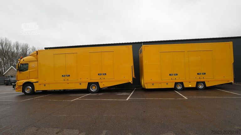 Fourgon porte-voitures Mercedes-Benz ACTROS 1942 CAR TRANSPORTER COMBI WITH TIJHOF T...