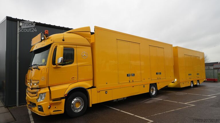 Fourgon porte-voitures Mercedes-Benz ACTROS 1942 CAR TRANSPORTER COMBI WITH TIJHOF T...