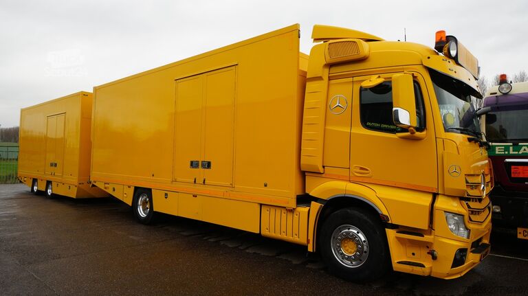 Fourgon porte-voitures Mercedes-Benz ACTROS 1942 CAR TRANSPORTER COMBI WITH TIJHOF T...