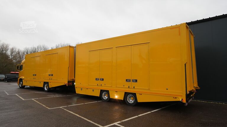 Fourgon porte-voitures Mercedes-Benz ACTROS 1942 CAR TRANSPORTER COMBI WITH TIJHOF T...