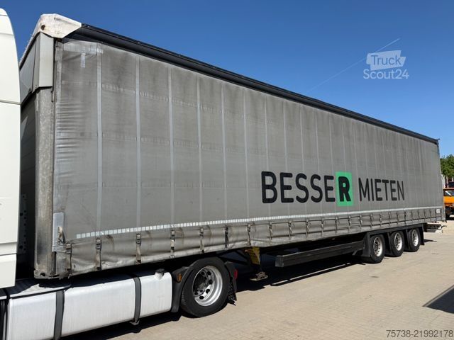 مقطورة نصفية مفتوحة مع قماش مشمع SCHMITZ CARGOBULL SCS24 Megatrailer/Hubdach/Edscha/3-Achsen