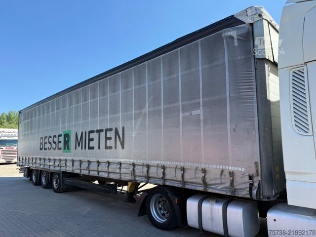 مقطورة نصفية مفتوحة مع قماش مشمع SCHMITZ CARGOBULL SCS24 Megatrailer/Hubdach/Edscha/3-Achsen