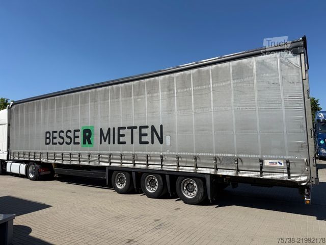 مقطورة نصفية مفتوحة مع قماش مشمع SCHMITZ CARGOBULL SCS24 Megatrailer/Hubdach/Edscha/3-Achsen
