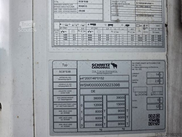 Rashladna poluprikolica SCHMITZ CARGOBULL Tiefkühler, Doppelstock,SKO 24/L-13,4 FP 60 Cool