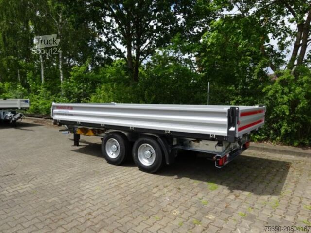 Kippanhänger Möslein TTD11 weiß  neuer Tandem 3- Seitenkipper Tieflader-- Neufahrzeug --