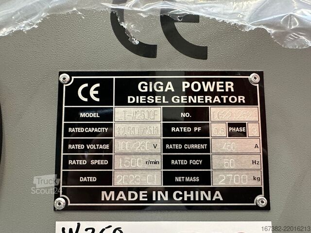 Granulats Giga power LT-W250GF 312.5 kVA silent generator