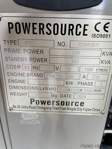 Agregat Perkins 1106A-70TA - 165 kVA Generator - DPX-12638