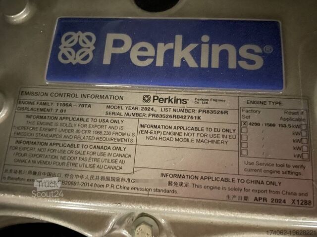 Agregat Perkins 1106A-70TA - 165 kVA Used Genset - DPX-12638