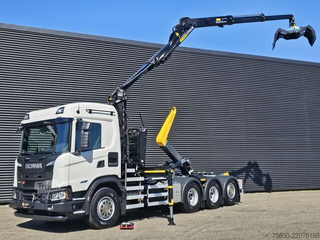 Sistem ročice s kavljem Scania G460 8x4*4 XT / PALFINGER EPSILON Q200 KRAAN + ...