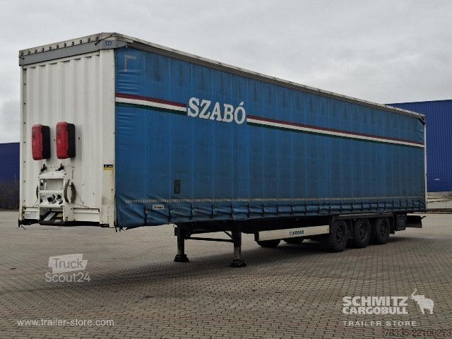 Atvira puspriekabė su tentu Krone Curtainsider Mega