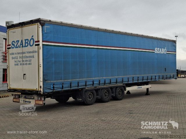 Atvira puspriekabė su tentu Krone Curtainsider Mega