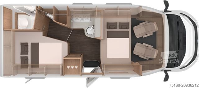 Camping-car semi-intégré KNAUS L!VE TI 650 MF Platinum Selection Modell 2026 /