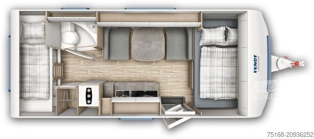 Rulotă FENDT Bianco Activ 515 SKF Modell 2026 / 2000 kg / Sav