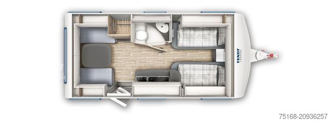 Rulotă FENDT Apero 465 TG 1500 kg / Markise / Fahrradträger