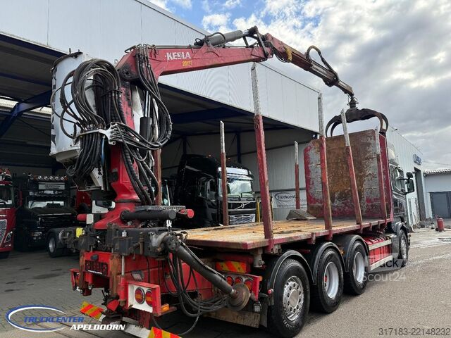 Prepravca dreva Scania R620 V8 8x4, Kesla 2012T, Euro 5