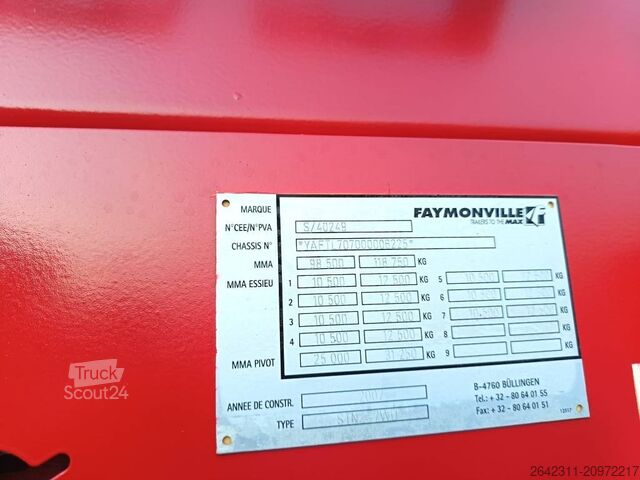 žemagrindė puspriekabė FAYMONVILLE MultiMAX7H