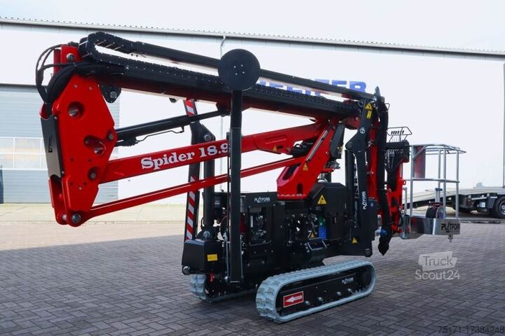 Plate-forme de travail télescopique articulée PLATFORM BAS Spider 18.90 PRO CE Declaration, Vali