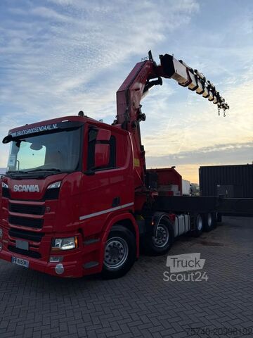 Vrachtwagen met kraan Scania R 500 + FASSI 110 TON 8x HYDRO + 10x4 + EURO 6
