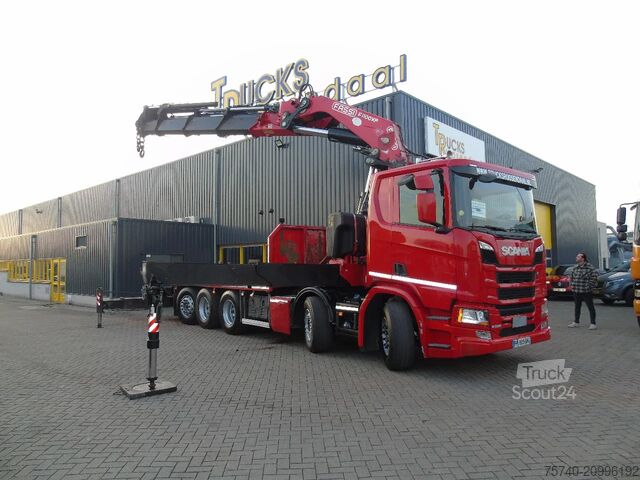 Vrachtwagen met kraan Scania R 500 + FASSI 110 TON 8x HYDRO + 10x4 + EURO 6