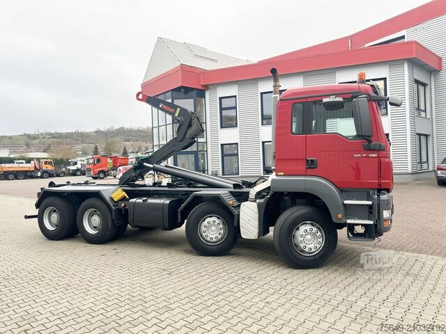 Haakarm vrachtwagen MAN TGS 35.480 8X4 BL TGS 35.400 8x4 BL, Schub-Knick bis 6,5m Container
