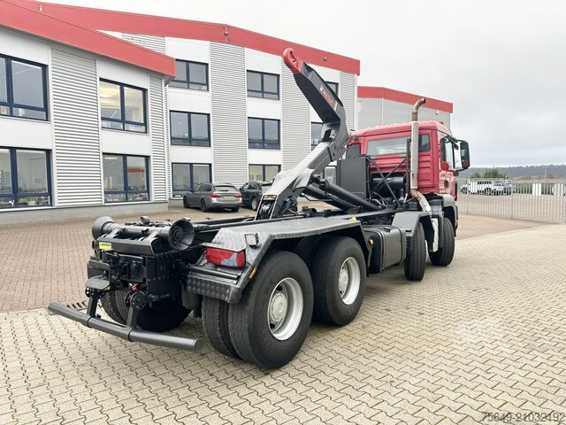 Haakarm vrachtwagen MAN TGS 35.480 8X4 BL TGS 35.400 8x4 BL, Schub-Knick bis 6,5m Container