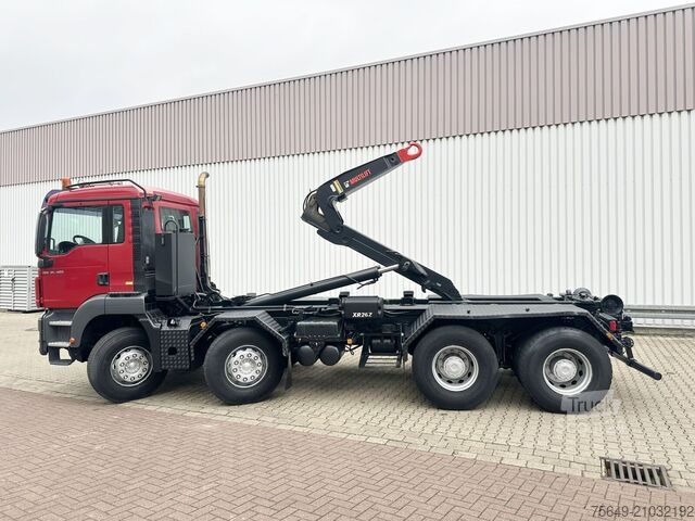 Haakarm vrachtwagen MAN TGS 35.480 8X4 BL TGS 35.400 8x4 BL, Schub-Knick bis 6,5m Container