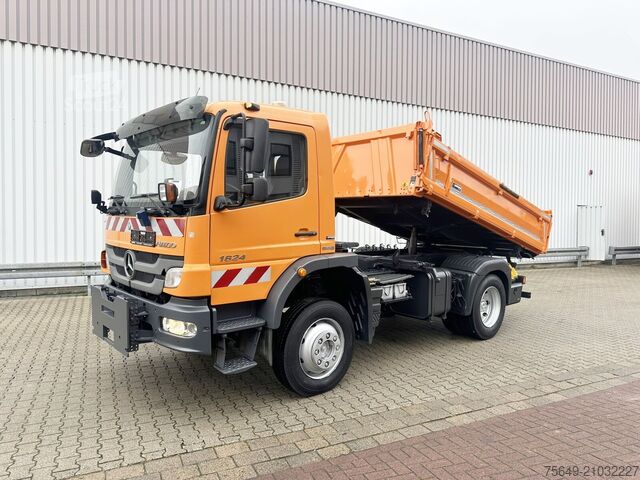 Camion ribaltabile trilaterale Mercedes-Benz Atego 1624 AK 4x4 Atego 1624 AK 4x4, Winterdienstausstattung, AT-Motor