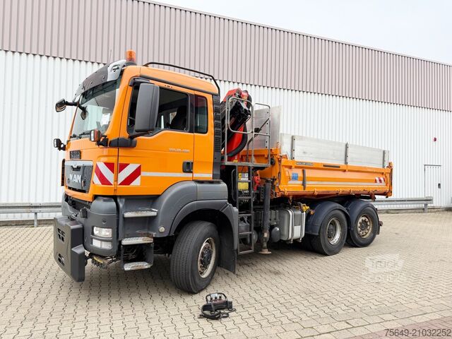 Torenkraan MAN TGS 28.400 6X4-4 BL TGS 28.400 6X4-4 BL, Winterdienstausstattung, Lenk-/Lift, Kran Palfinger PK12001-EH, Funk