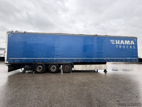 Öppen semitrailer med kapell KRONE SD 24 TAUTLINER, BPW-ACHSEN, LIFTACHSE, EDSCHA-VERDECK,