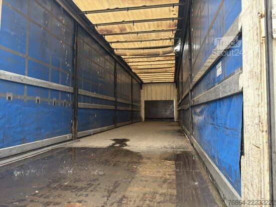 Öppen semitrailer med kapell KRONE SD 24 TAUTLINER, BPW-ACHSEN, LIFTACHSE, EDSCHA-VERDECK,