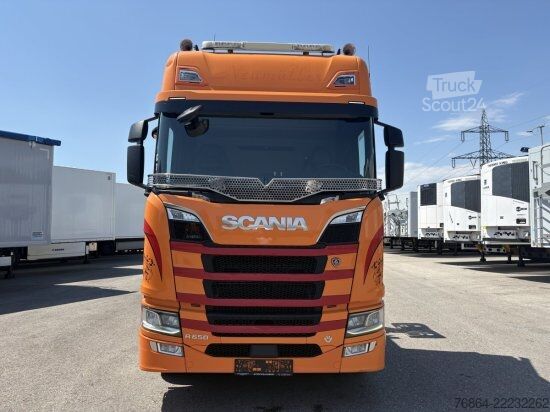 Çekici SCANIA R650 V8, 6X2, E6, LEDER, PENZ-CRANE 15Z - HOLZLADEKRAN