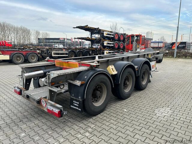 Transport de conteneurs Van Hool 20FT/3-axles / empty weight: 3.150kg / galvaniz...