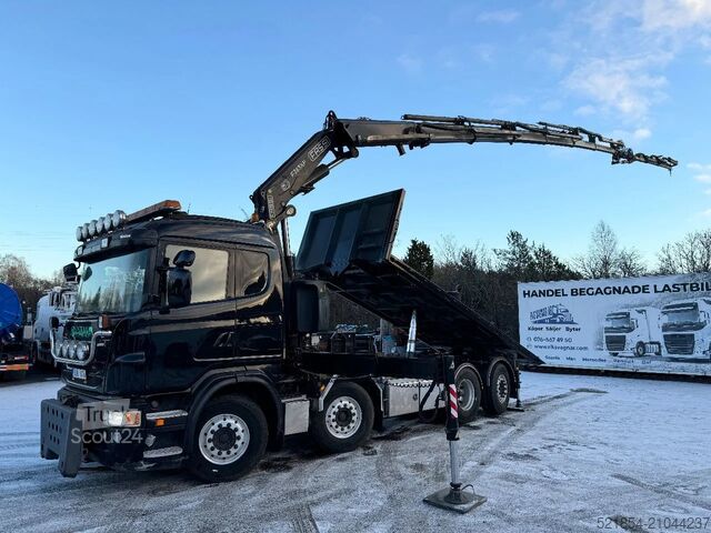 Tipper with crane Scania G440 Tipper + FASSI F365XP + Fly jibb, Euro 6, ...