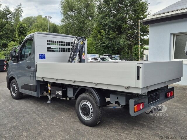 Pick-up skåpbil renault Master L2H1 (neues Mod.) Alupritsche m. Kran