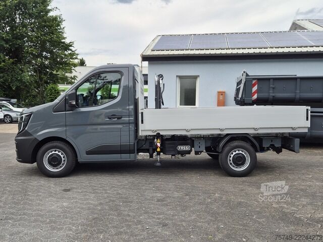 Pick-up skåpbil renault Master L2H1 (neues Mod.) Alupritsche m. Kran