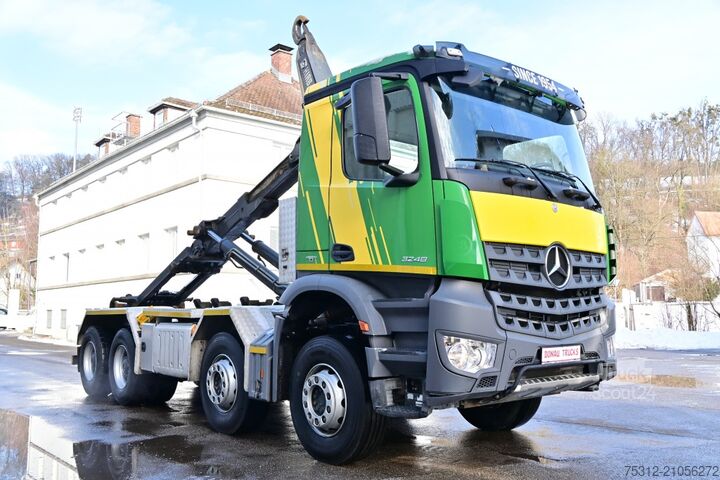 Камион с кука за контейнери Mercedes-Benz Arocs 3248  Schaltgetiebe Retarder Schwerlast