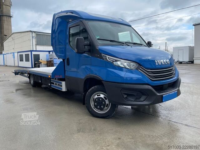 Evakuatora automašīna IVECO Daily, mit 3 Achs Fahrzeugtranspor Abschleppwagen 5200 kg