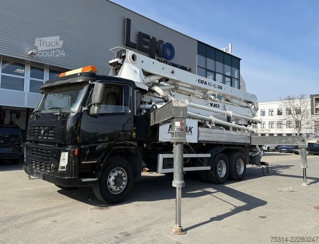 Автобетононасос volvo FM 380 9 -12 6X4 Cifa 36m