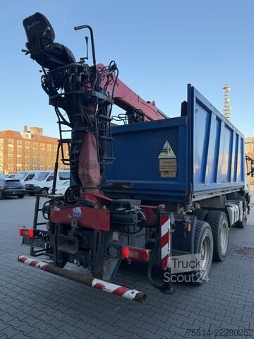 Autocarro ribaltabile volvo FM/FH 400 6x4R / Heckkran Palfinger Epsilon Rückfahrkamer